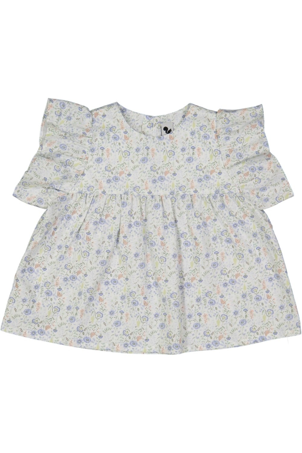 blouse girl summer flowers organic cotton