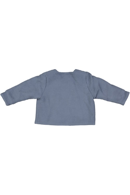 veste enfant bleue de qualité avec doublure en coton bio