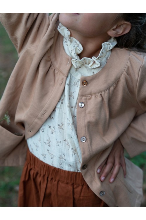organic cotton girl sonate blouse risu risu