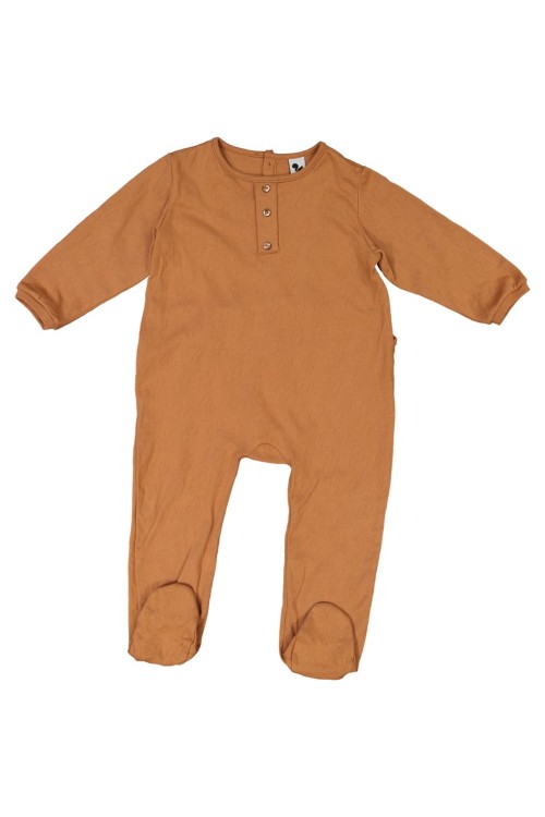 pyjama bébé coton bio risu risu domino avec pied