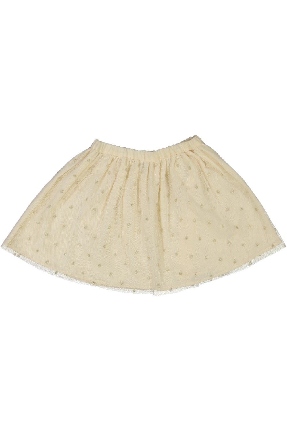 organic cotton gold christmas girl's skirt