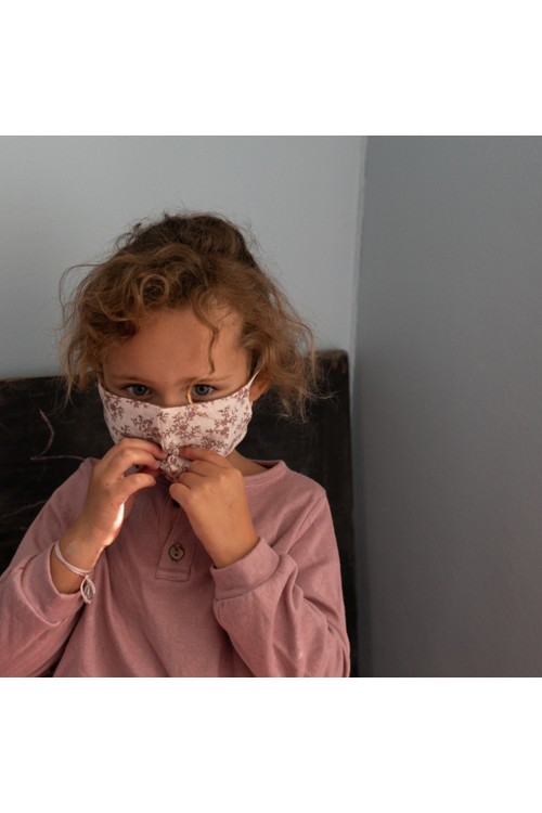 masque anti-covid pour enfant en tissu de coton bio