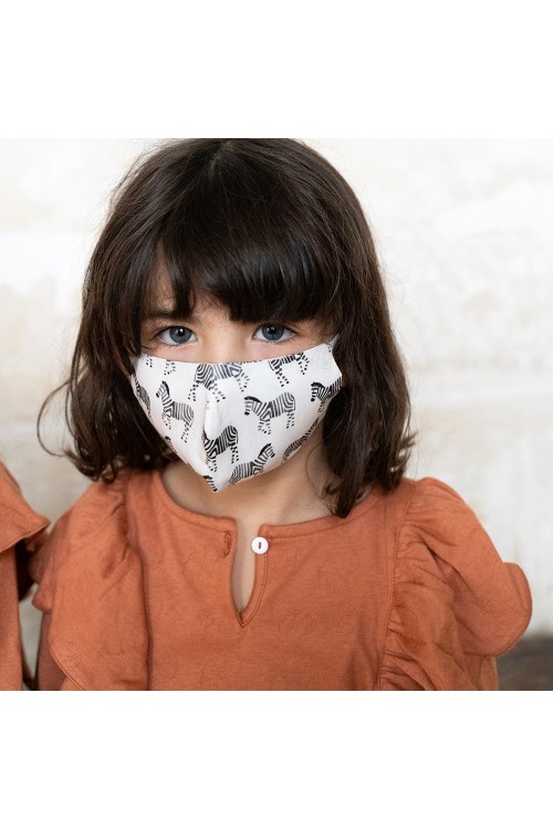 masque tissu lavable coton bio enfant catégorie 1