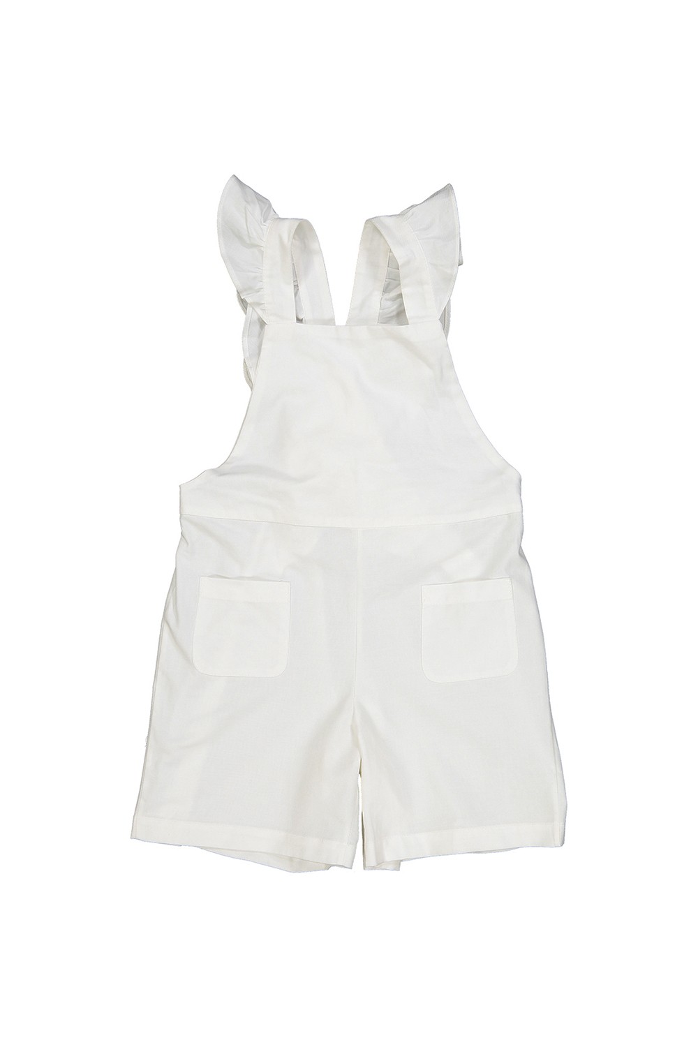 white cotton summer overalls risu risu