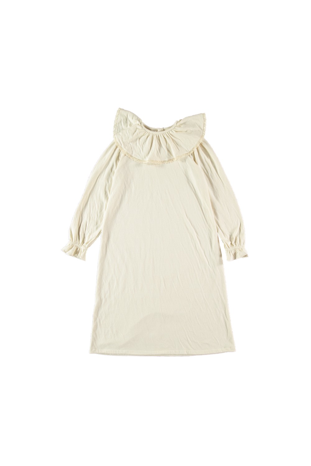 chemise de nuit fille en coton bio écrue papyrus