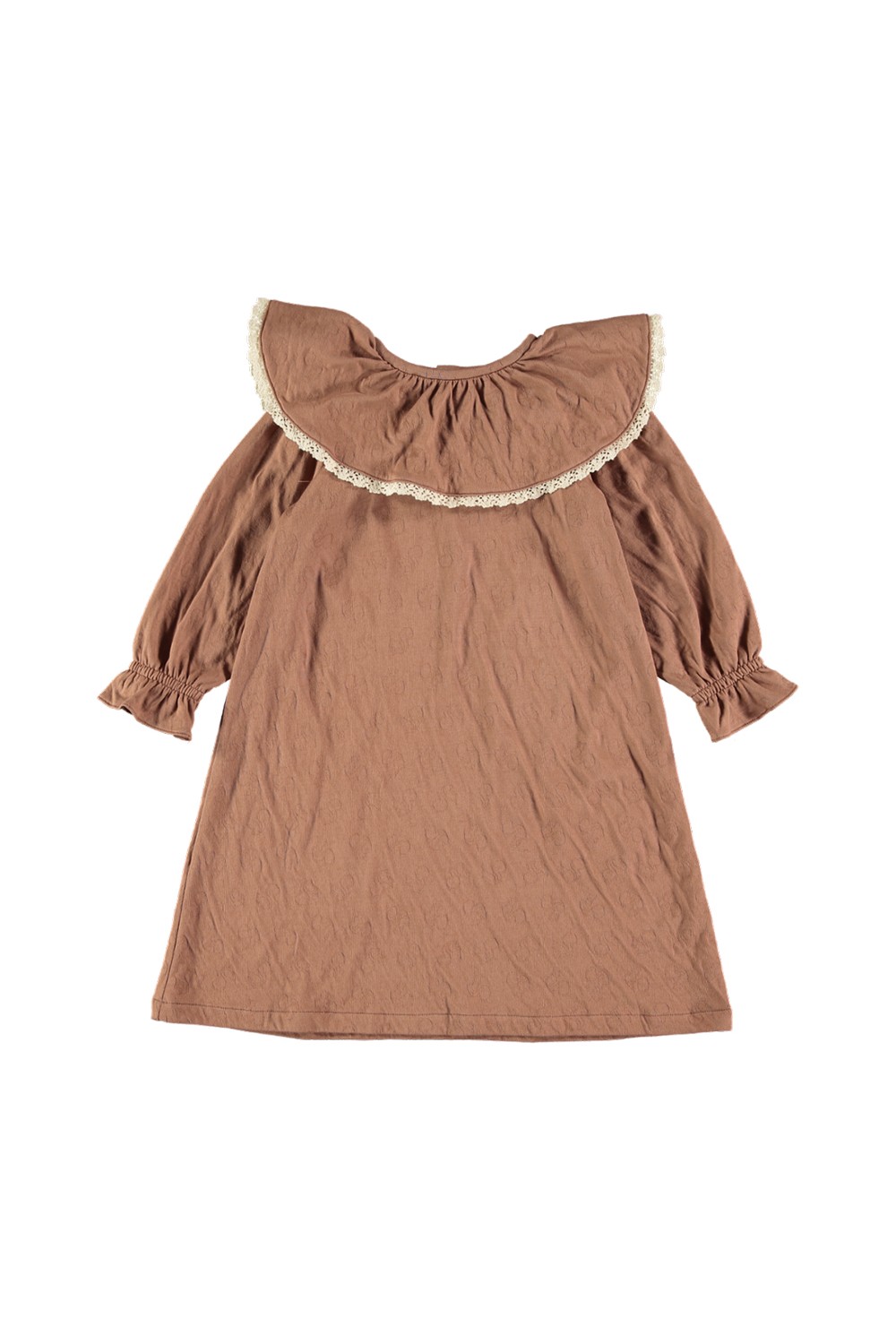 chemise de nuit fille mona coton bio marron chestnut