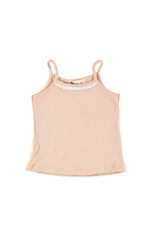 Girl's blouse underwear organic cotton pink