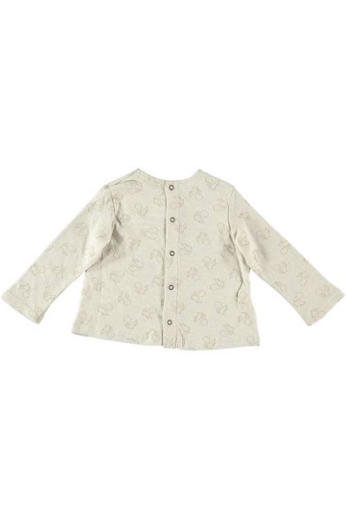 Organic cotton jersey baby blouse