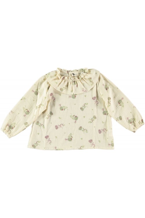 blouse bébé pirouette double gaze de coton bio blossom