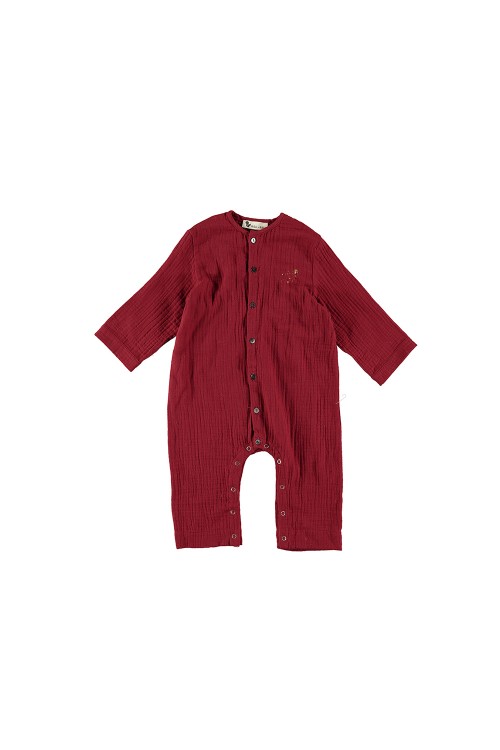 pyjama cosi noel bebe rouge profond