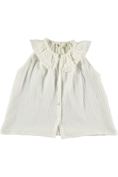 organic cotton off white miss blouse