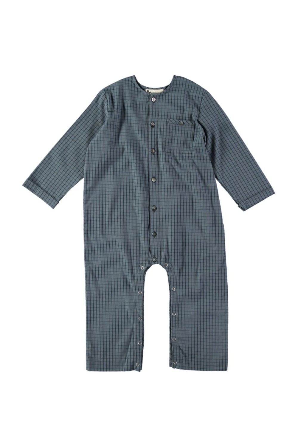 cost baby jumpsuit dark blue organic cotton