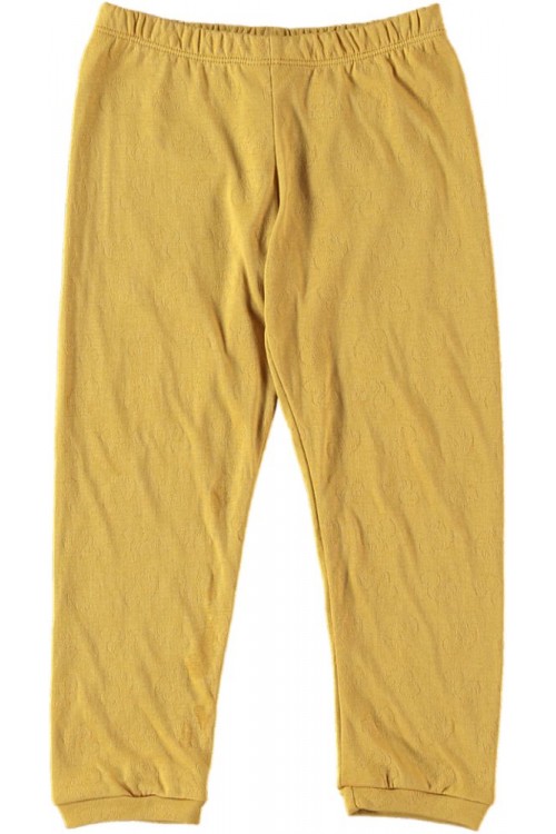 Malo children leggings yellow curry organic cotton