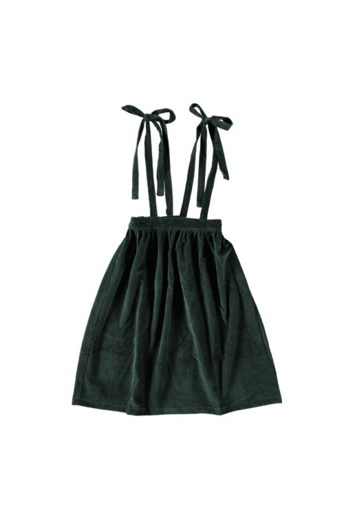 girl skirt corduroy green organic cotton