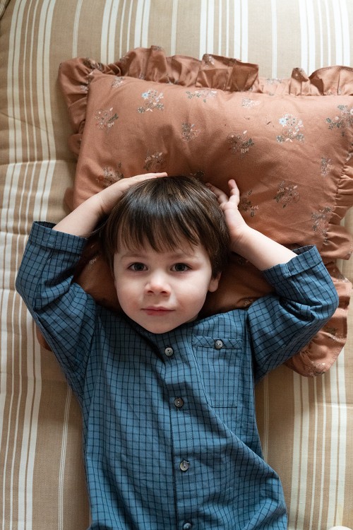 pyjama bébé sans pied bleu