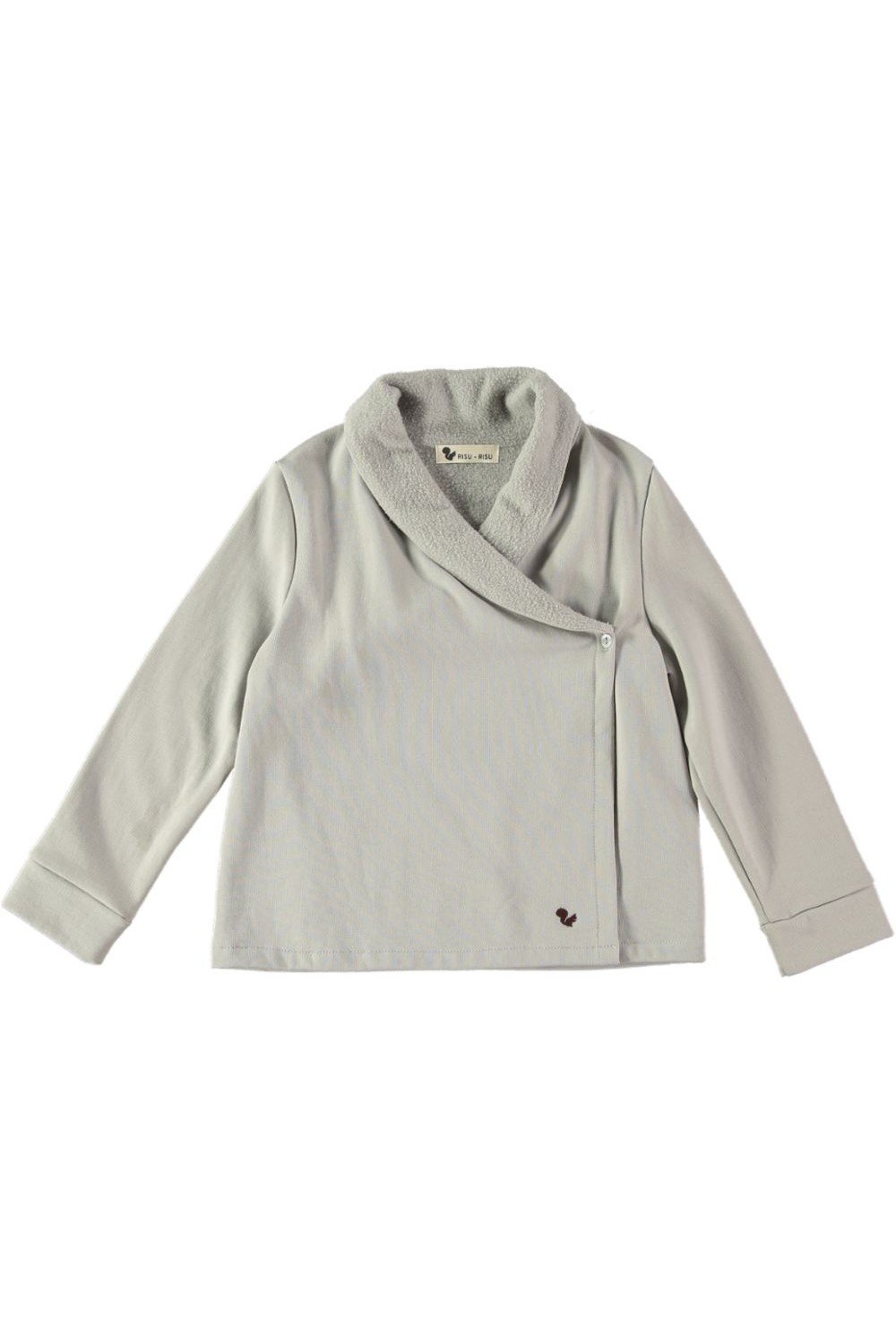 veste cocco robe de chambre gris perle