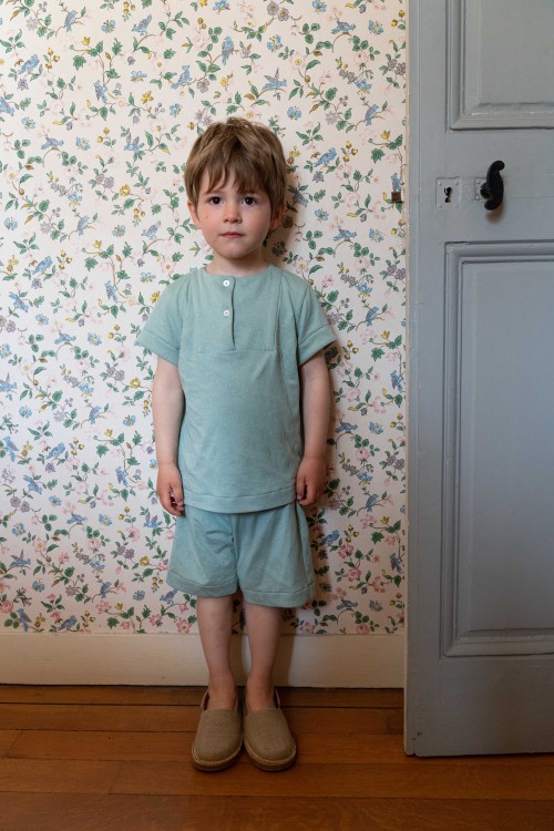 pyjama sonio garçon vert nénufar