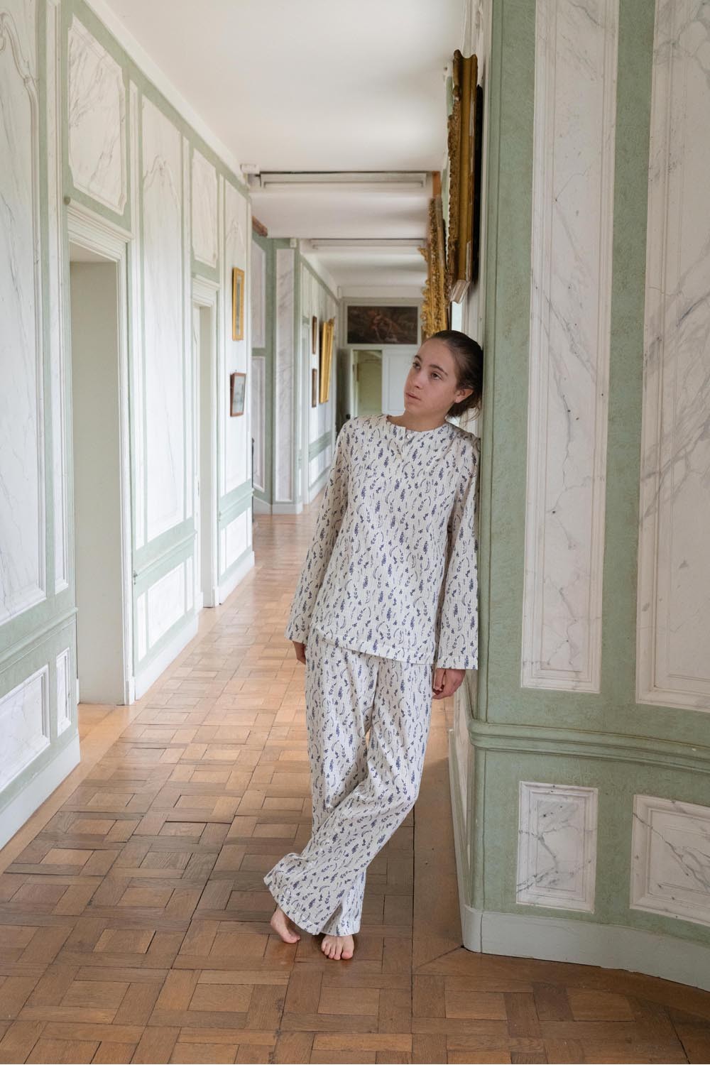 Pyjama femme Orphee lavander coton bio