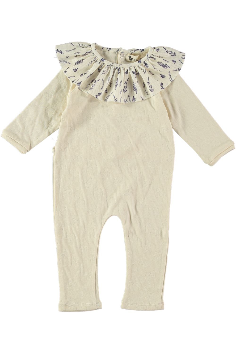 pyjama bébé senza papyrus/lavander en coton bio rose