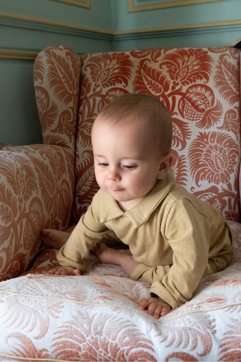 Pyjama bébé marron Senzo coton bio