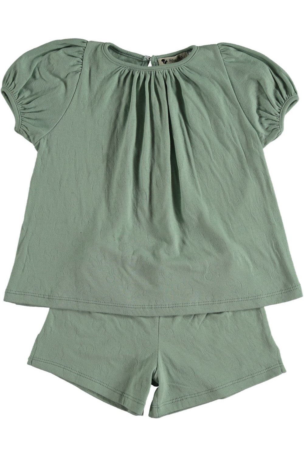 pyjama fille talia coton bio vert