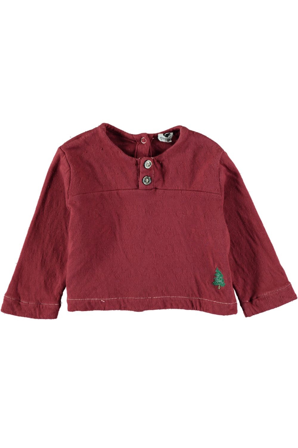 Chemise bébé avec une broderie sapin