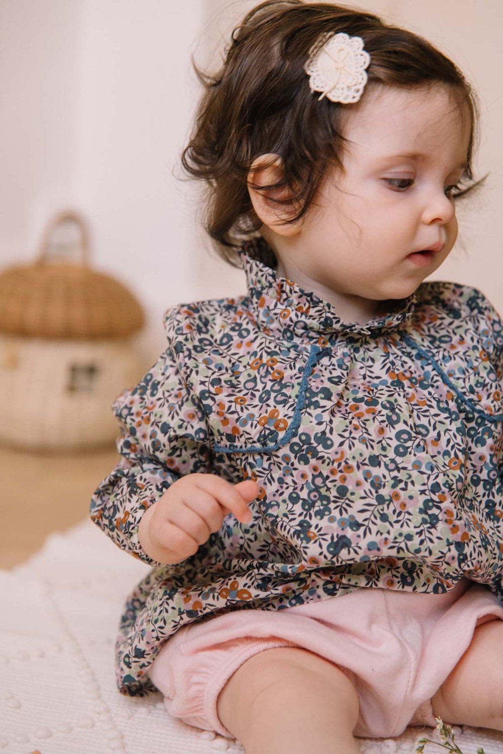 Blouse bébé Sérénade liberty bio