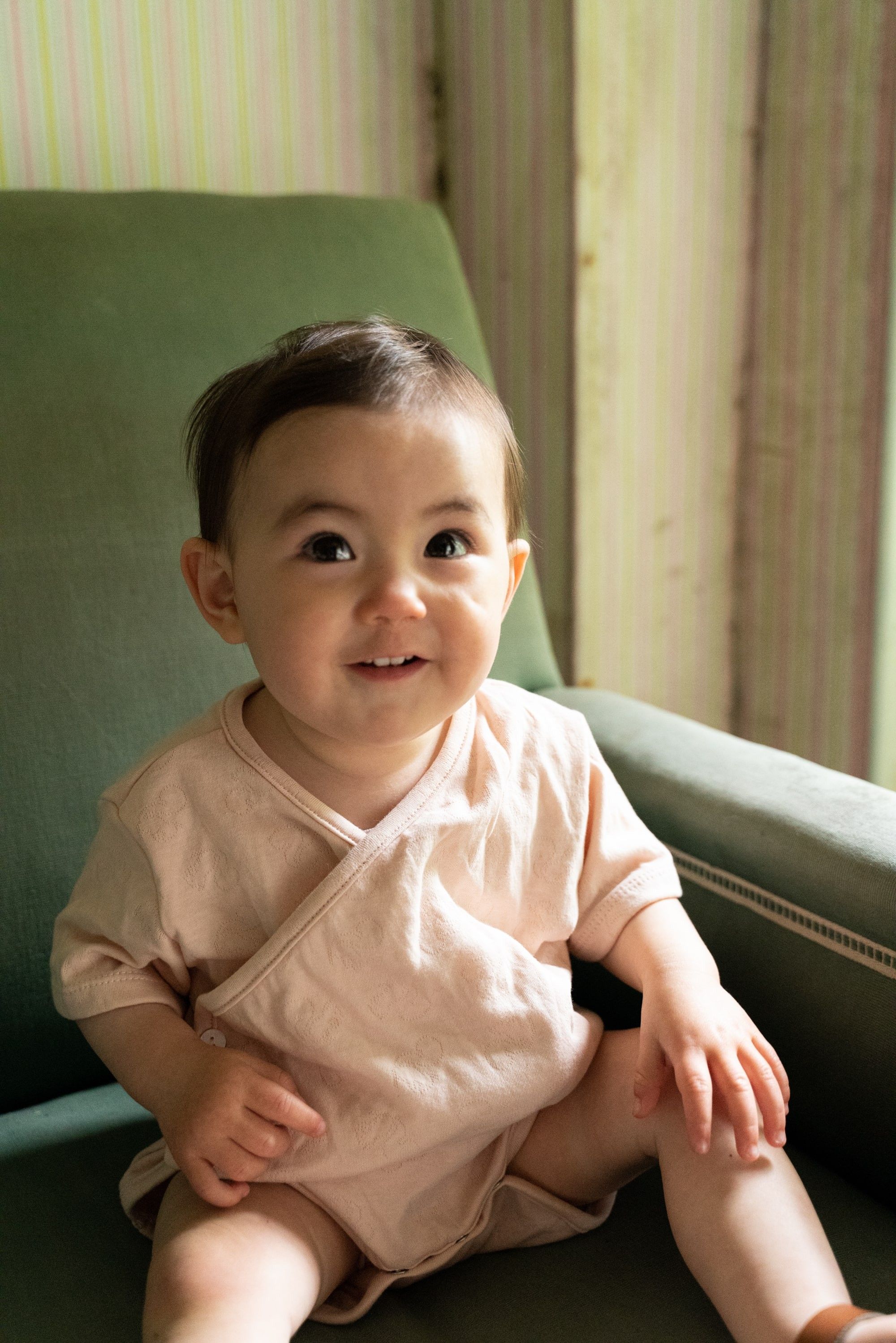 Babies' wrapover Zéphyr bodysuit