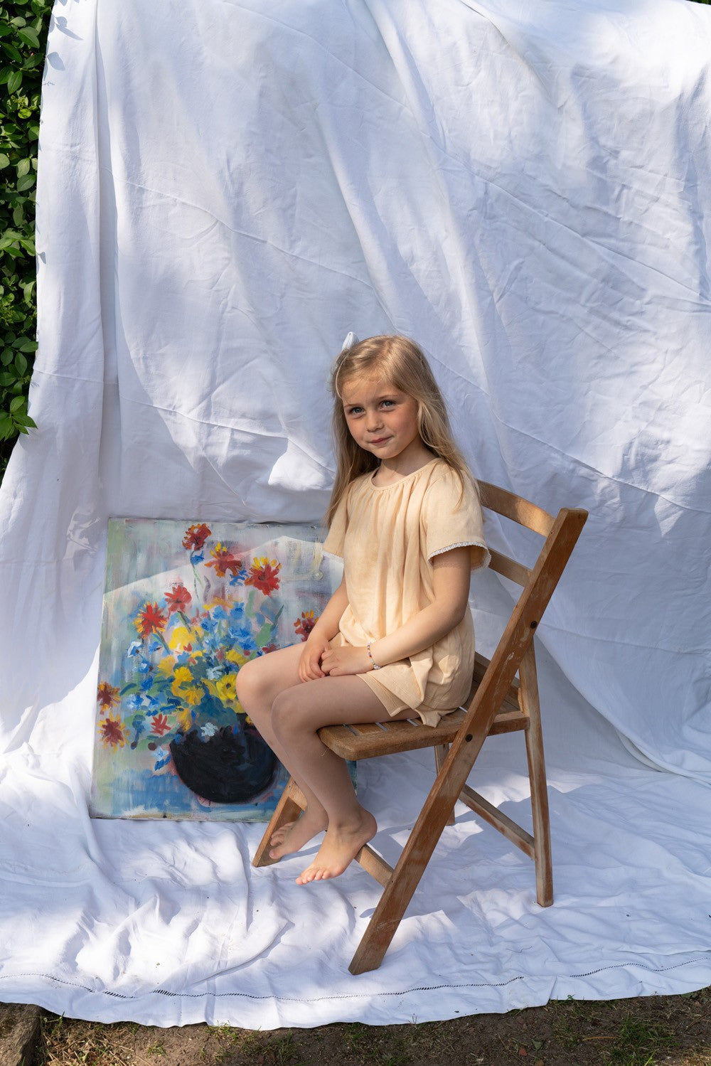 Organic cotton Atalia girl pyjamas in vanilla - by RISU.RISU – Risu ...