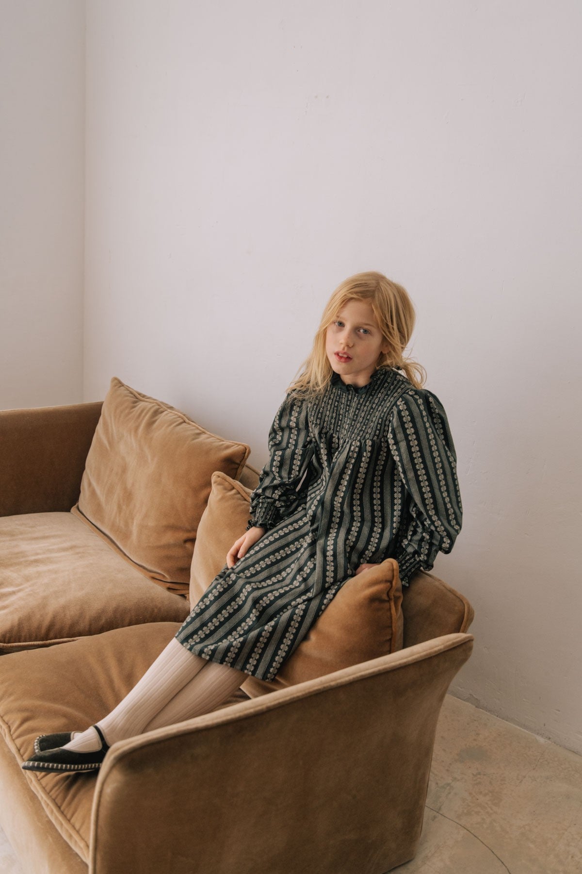 Robe fille verte Atlas 