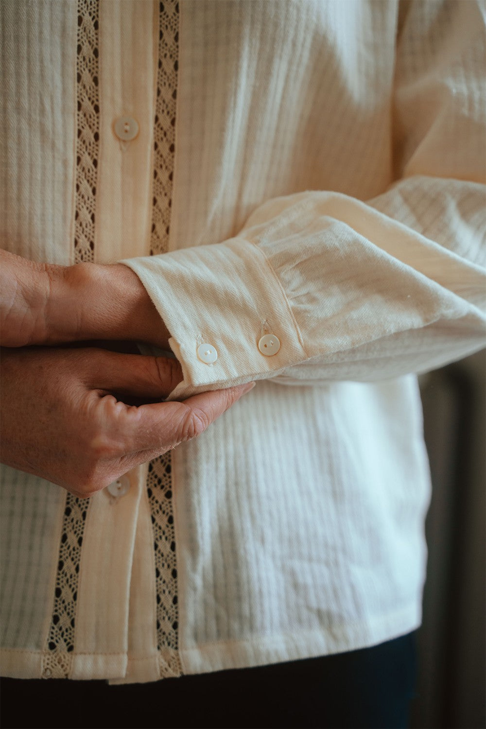 Blouse femme Gisèle avec dentelle