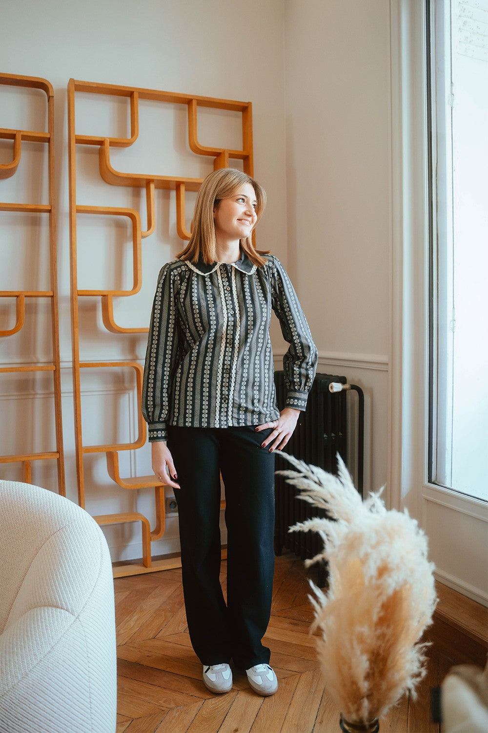 Blouse femme Gisèle avec dentelle