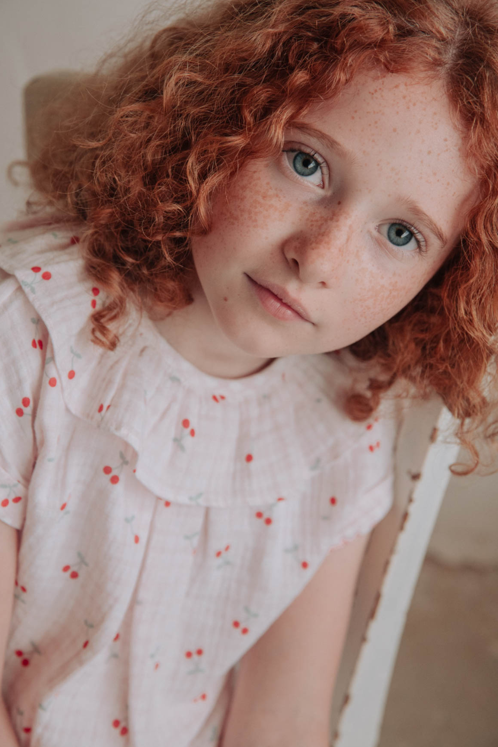Pyjama enfant Lisboa - Motif cerise