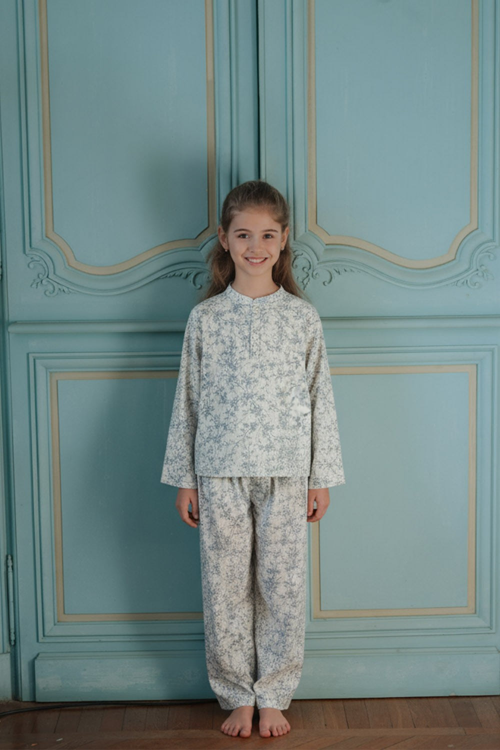 Pyjama Noel enfant en gaz de coton bio