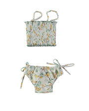 Bikini fille Any Imprimé lemon – vue de face – Risu-Risu Paris