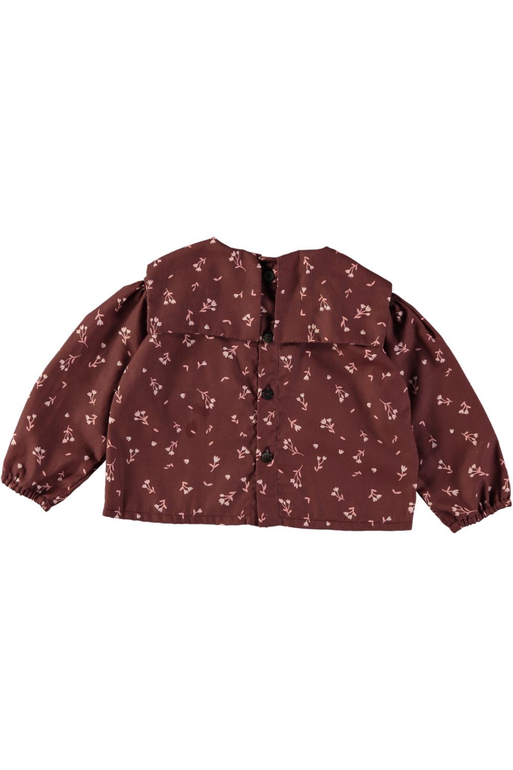 blouse Marinette prune à col marin pour bébé 