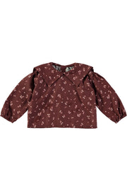 blouse bébé à col marin en coton bio plum tulip
