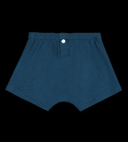 Boxer garçon bleu en coton bio