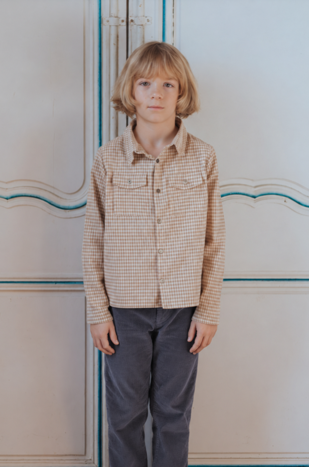 Pantalon enfant Joueur velours milleraies