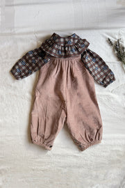 ensemble bébé hiver salopette et blouse bébé en coton bio 