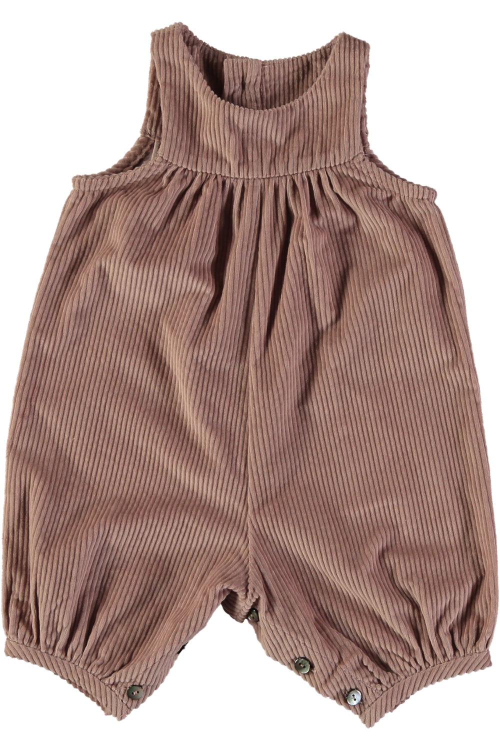 salopette salto en velours de coton bio vieux rose