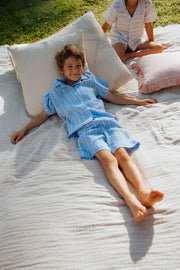 Pyjama garçon Rieur à Rayures bleues