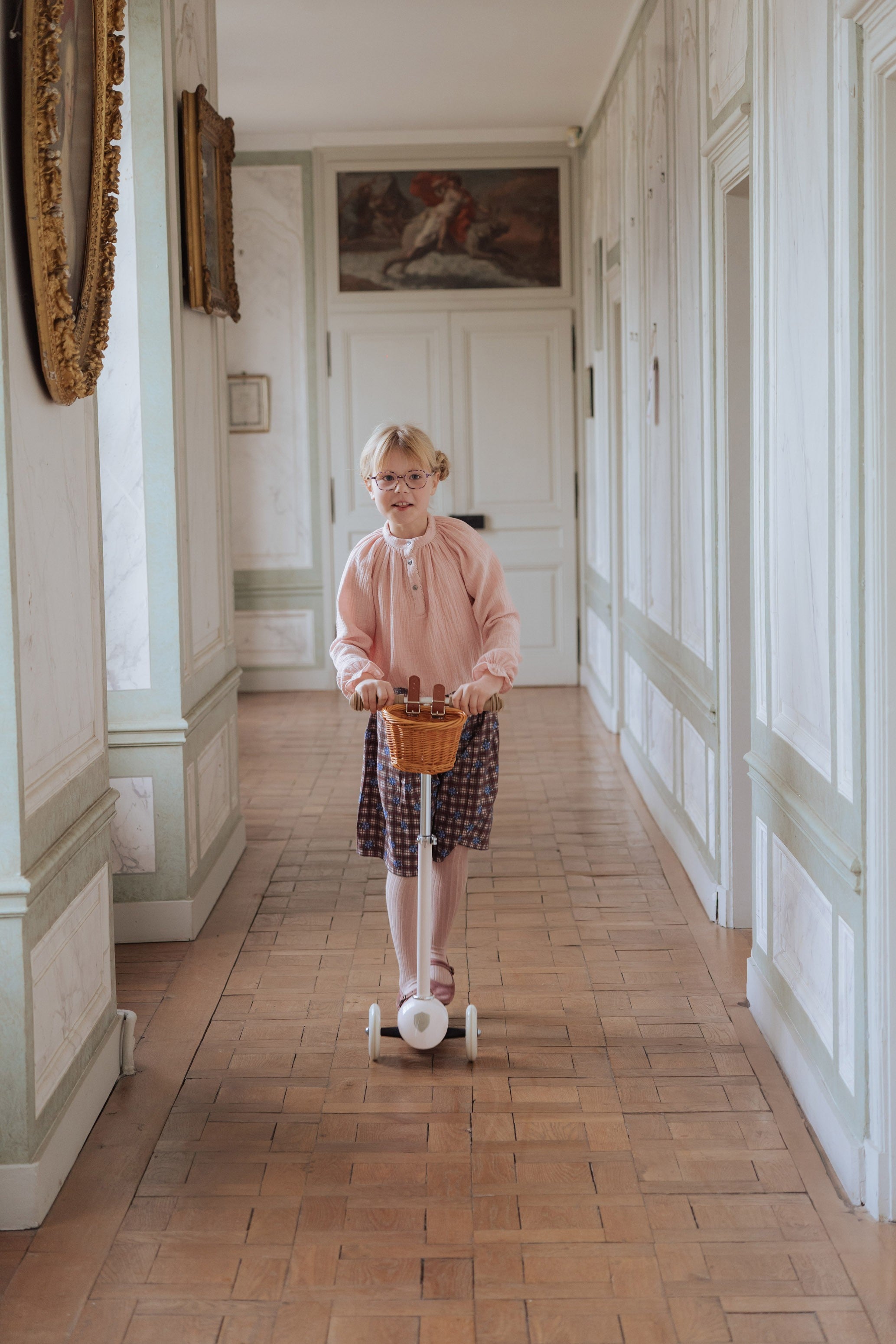 Jupe fille bordeaux en coton 100% bio