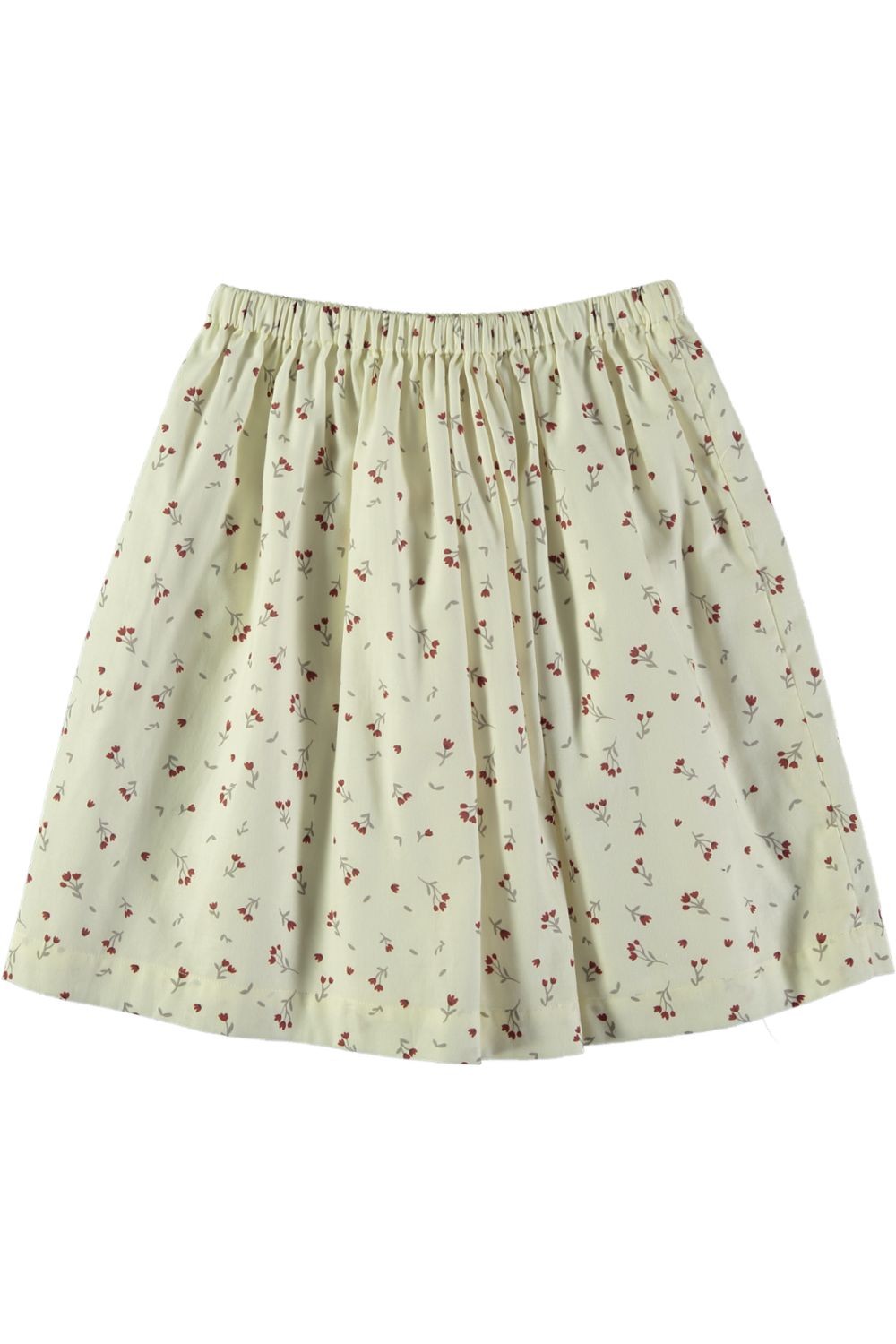 jupe fille couleur crème en coton bio