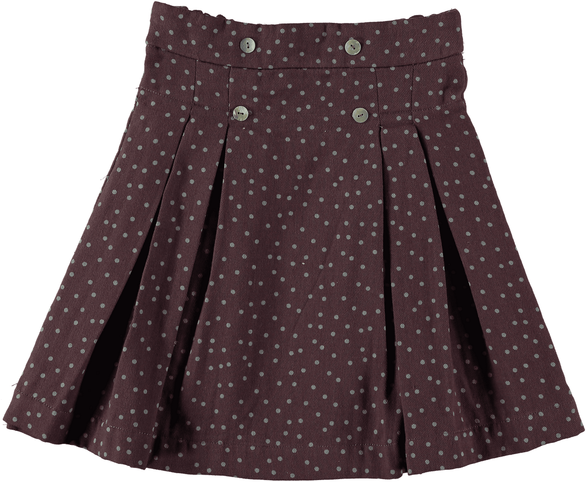 Jupe plissée fille Kilt à pois