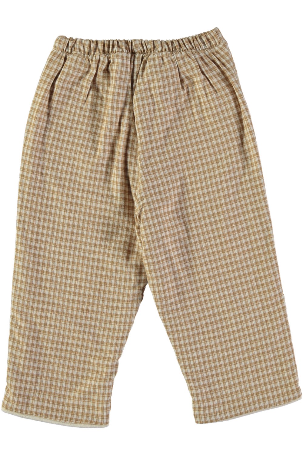 Pantalon bébé camel doublé en coton 100% bio