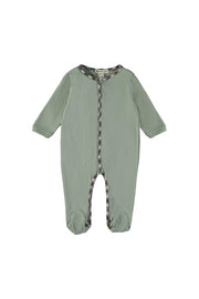Pyjama vert bébé en coton bio 