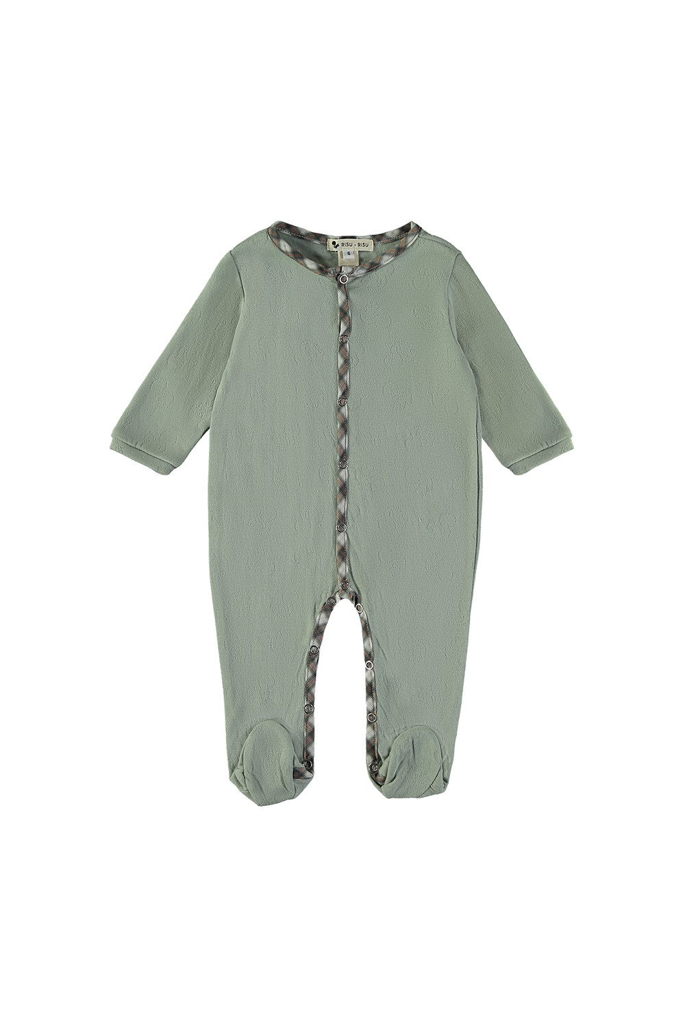 Pyjama vert bébé en coton bio 