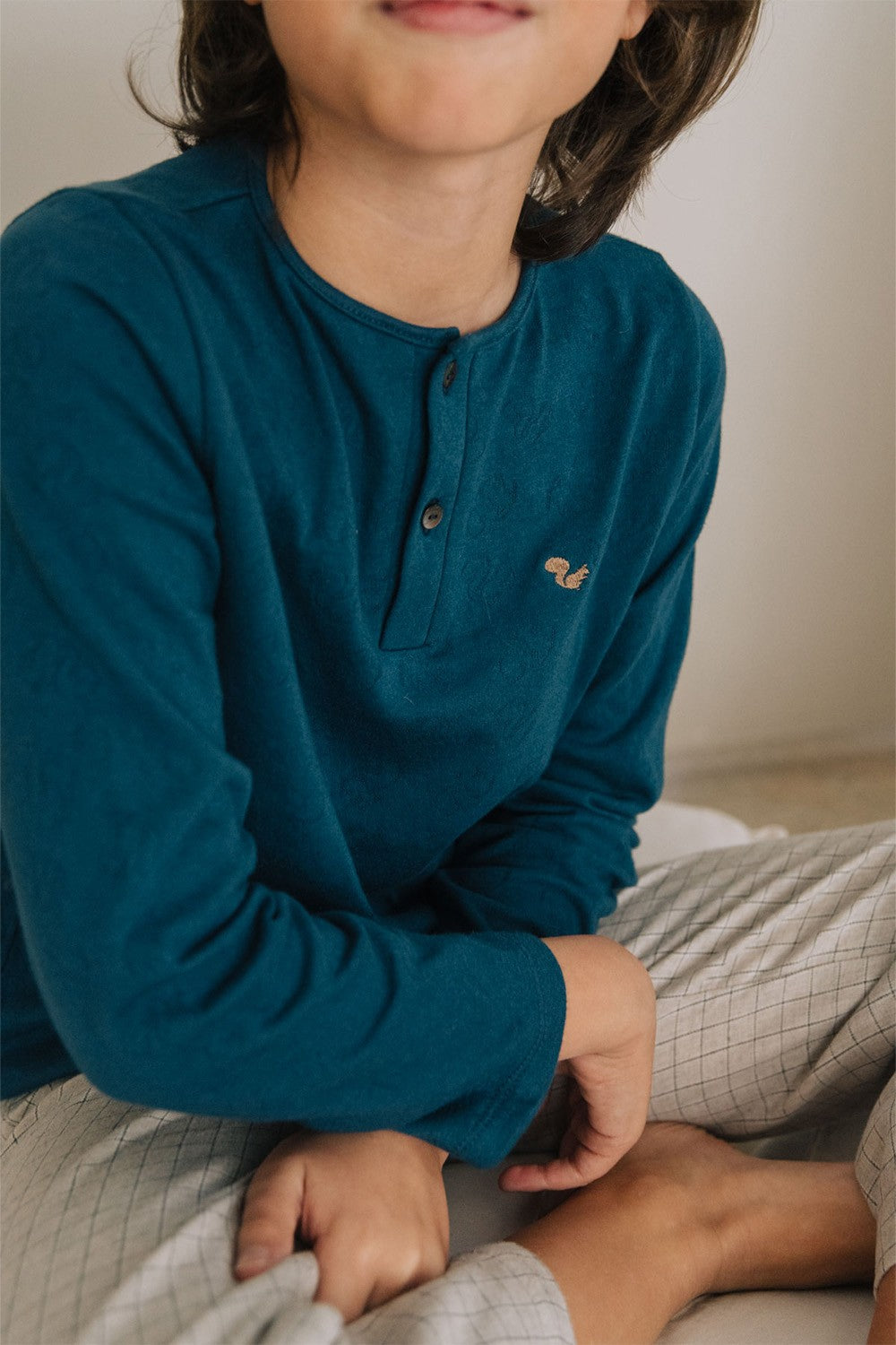 Pyjama enfant quattro en jersey de coton 100% bio