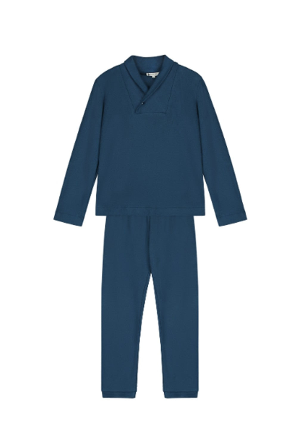 Pyjama garçon bleu en jersey de coton bio